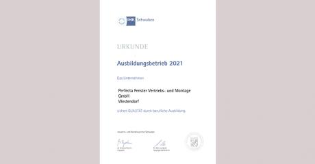 perfecta Fenster: Ausbildung 2021