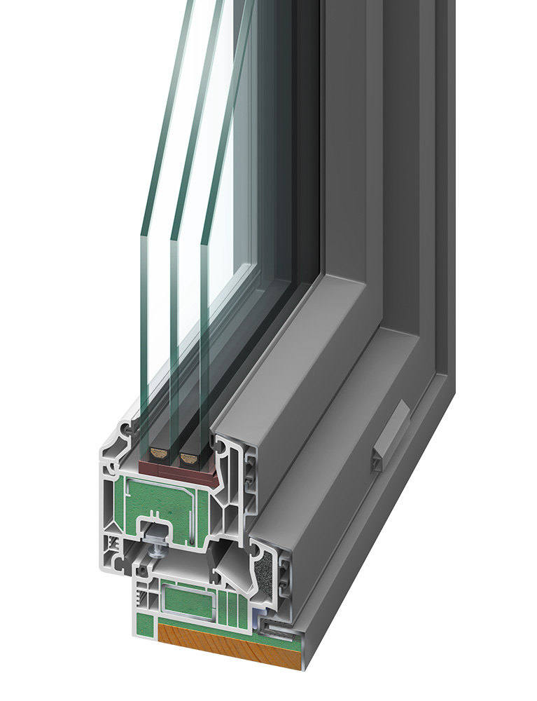 Kunststoff-Alu-Fenster