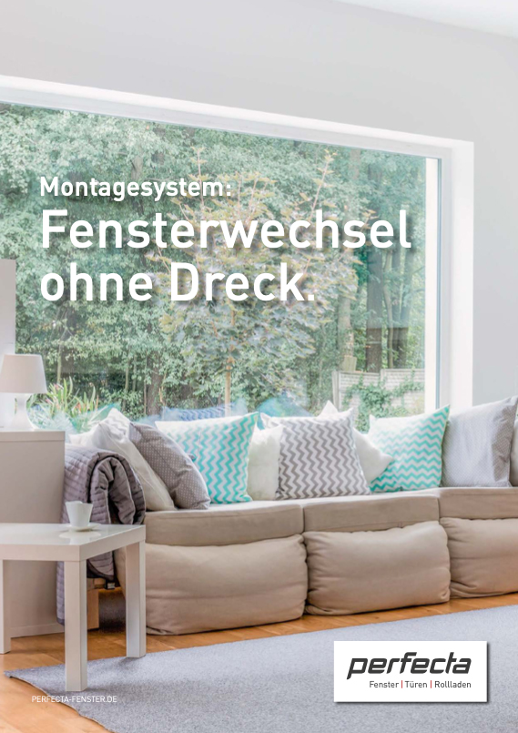 Broschüre Fensterwechsel ohne Dreck